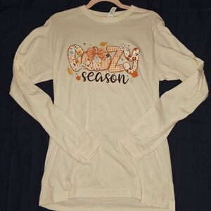 Cozy Season Bella Canvas Cream Long Sleeve Tee